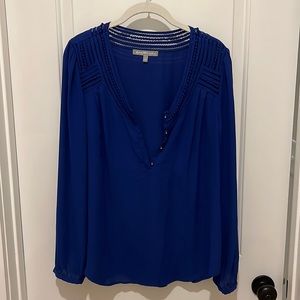 Daniel Rainn blue long sleeved blouse